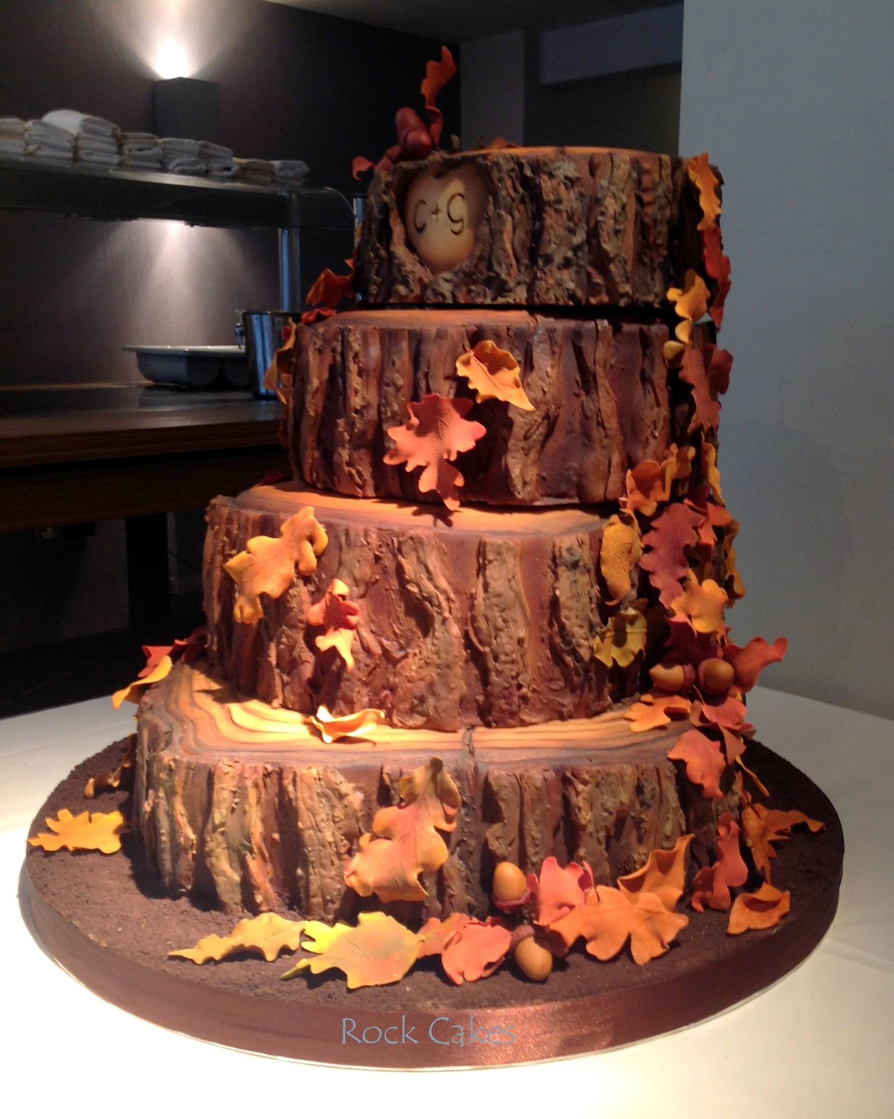 Fall Wedding Cakes Ideas
 Autumn Wedding Cake CakeCentral