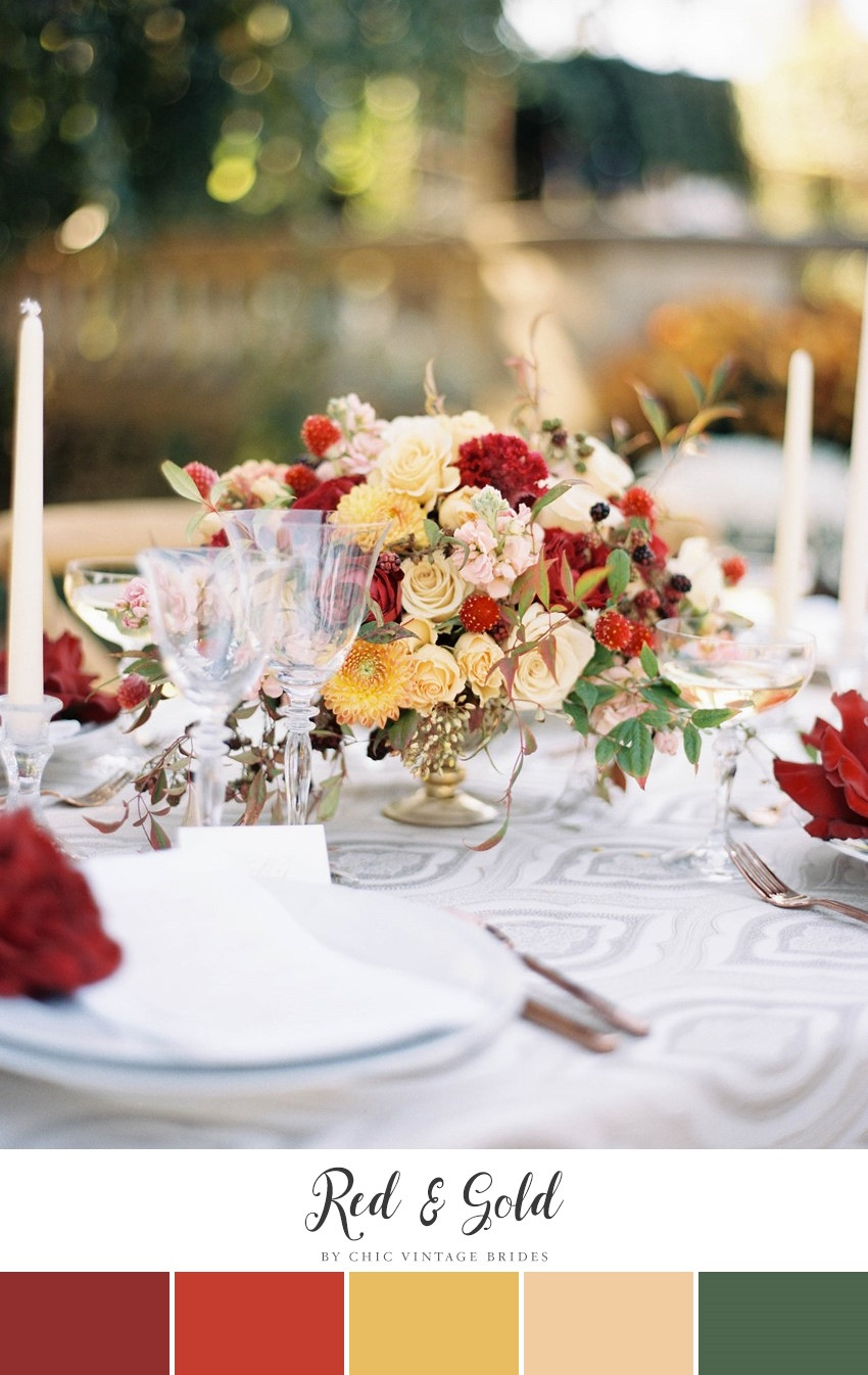 Fall Wedding Color Palettes
 10 Stunning Autumn Wedding Colour Palettes Chic Vintage