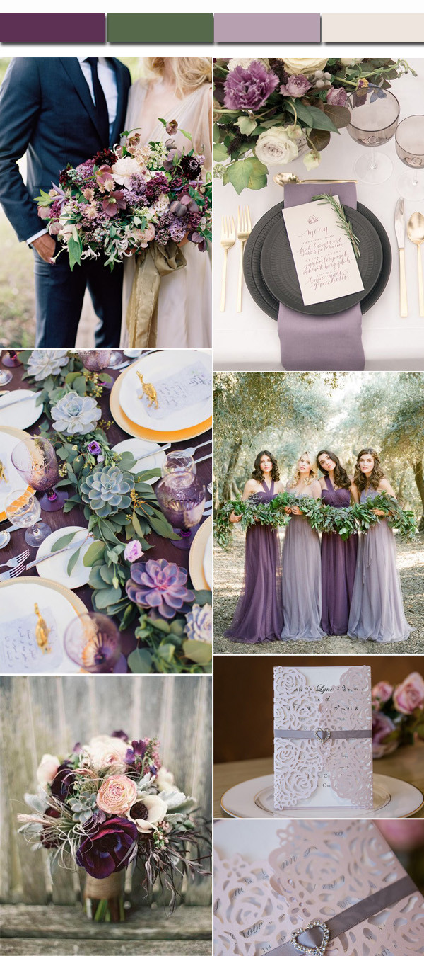 Fall Wedding Color Palettes
 Perfect 4 Fall Wedding Color Palettes and Matched Wedding