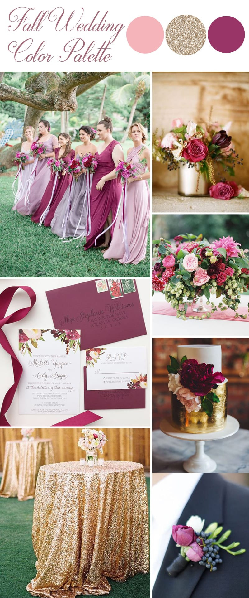 Fall Wedding Color Palettes
 Fall Wedding Color Palette 2016