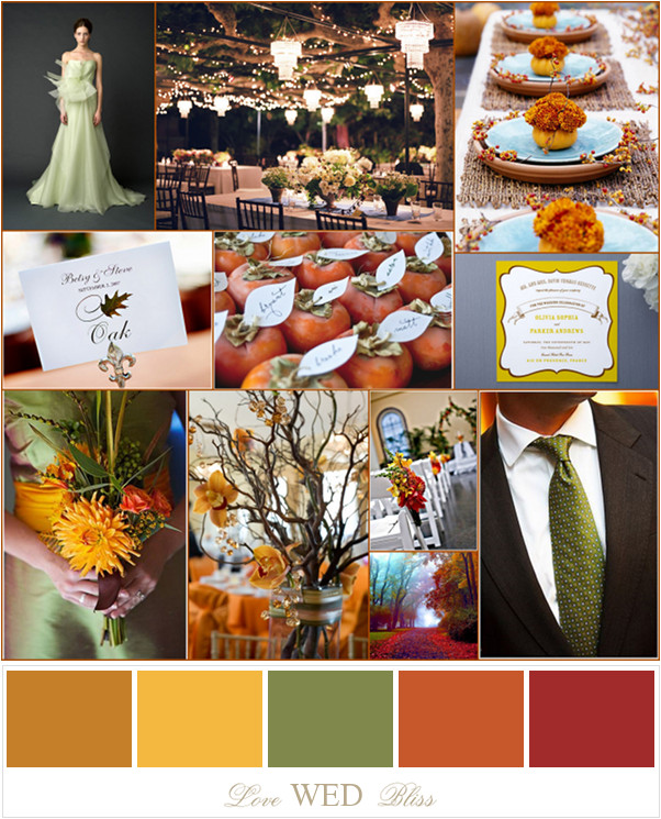 Fall Wedding Color Palettes
 PERFECT FALL WEDDING COLOR PALETTE IDEAS 2014 TRENDS