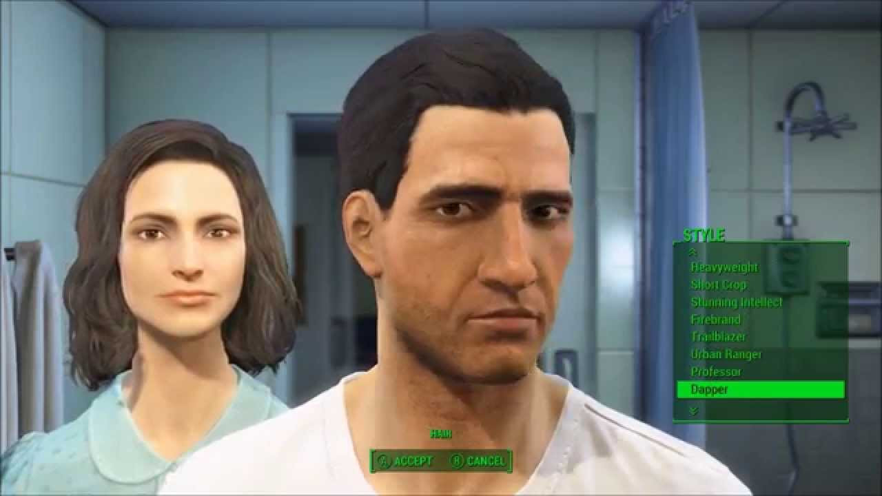 Fallout 4 Male Hairstyles
 ALL MALE HAIRSTYLES Fallout 4 Character Creation