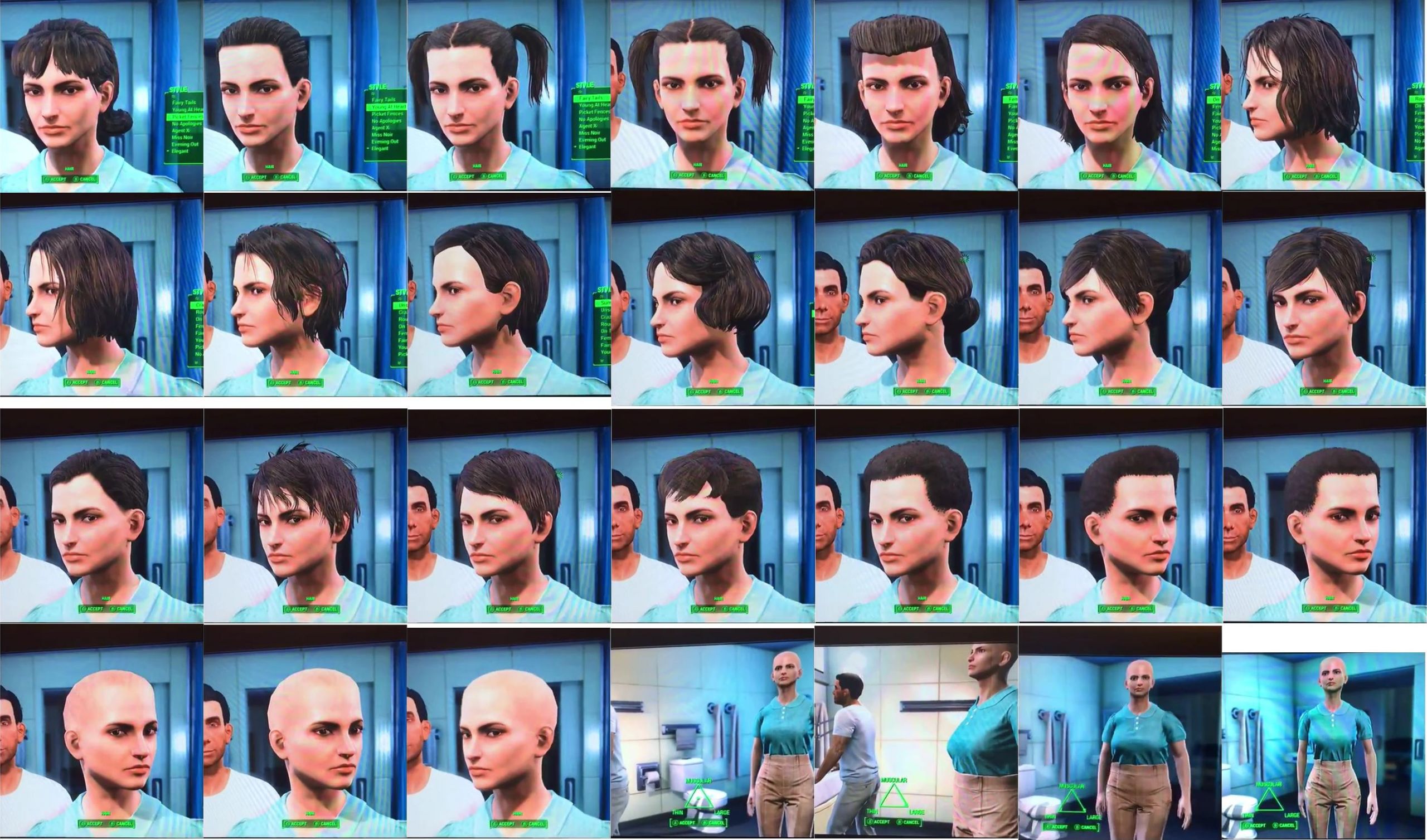 Fallout 4 Male Hairstyles
 Fallout 4 List All Hair And Beard Customization
