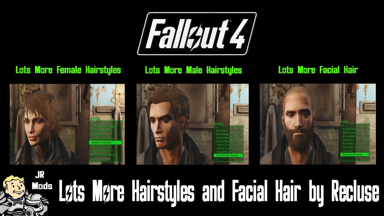 Fallout 4 Male Hairstyles
 Fallout 4 Mod Showcase Lots More Hairstyles And Facial