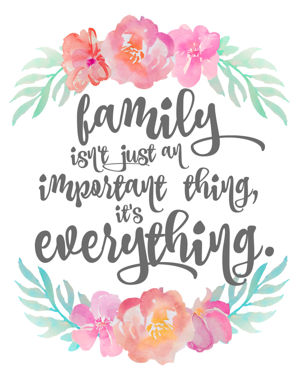 Family Is Important Quote
 Family isn’t just an important thing it’s everything