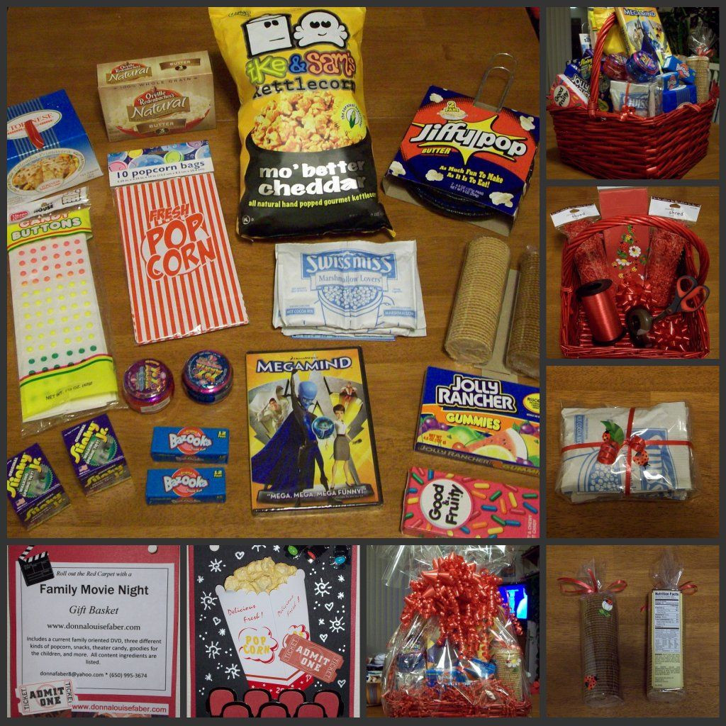 Family Movie Night Gift Basket Ideas
 FAMILY MOVIE NIGHT