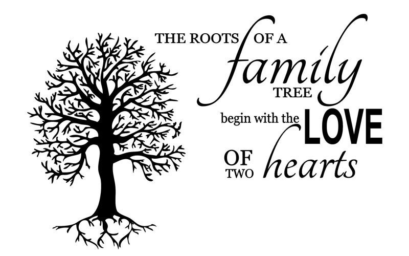 Family Roots Quotes
 Family Tree Vinyl Wall Decal The Roots of a Family Tree