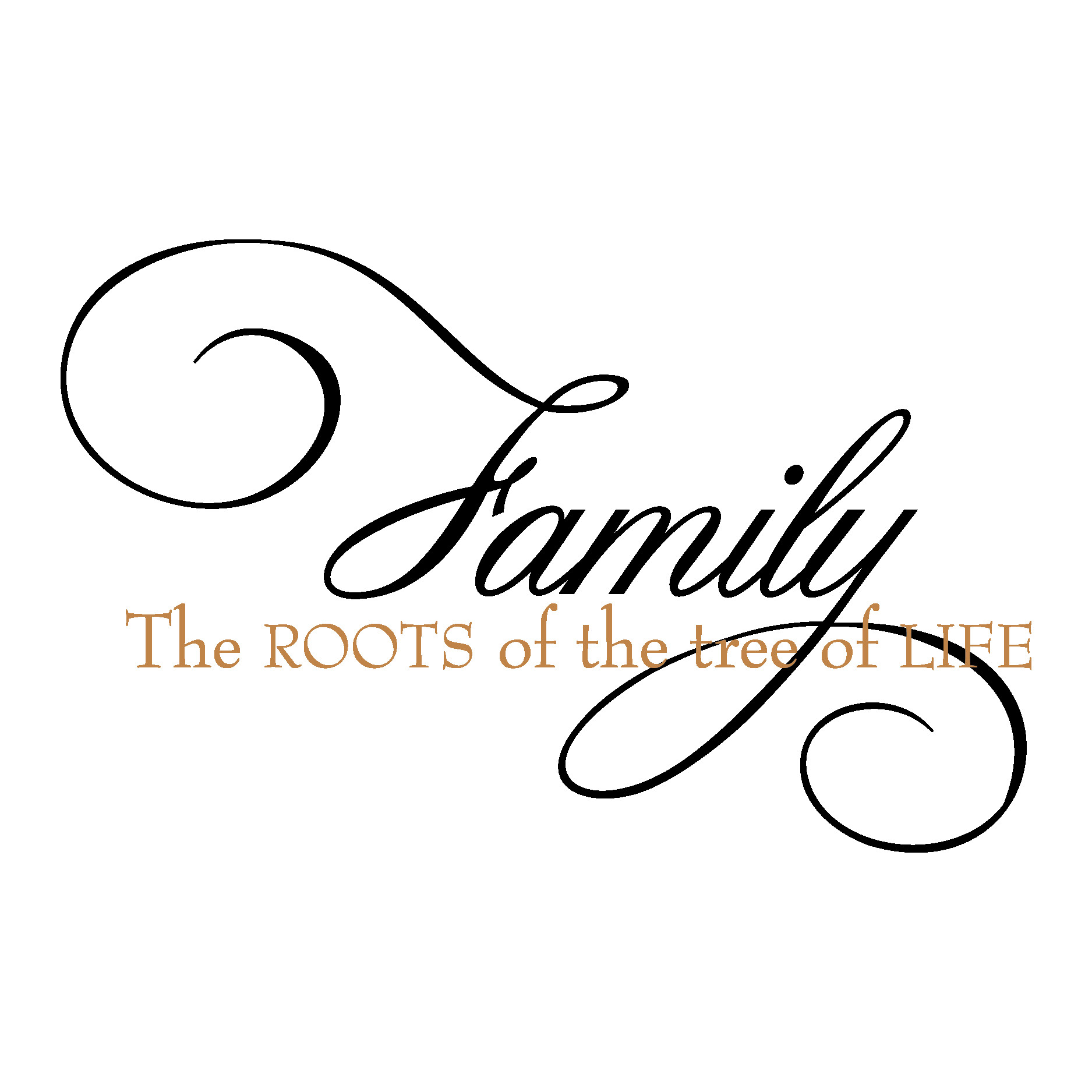 Family Roots Quotes
 Roots of the Tree of Life Wall Quotes™ Decal