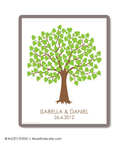 Family Tree Wedding Guest Book
 DIY Printable Wedding Tree Family Tree Guest Book Wedding