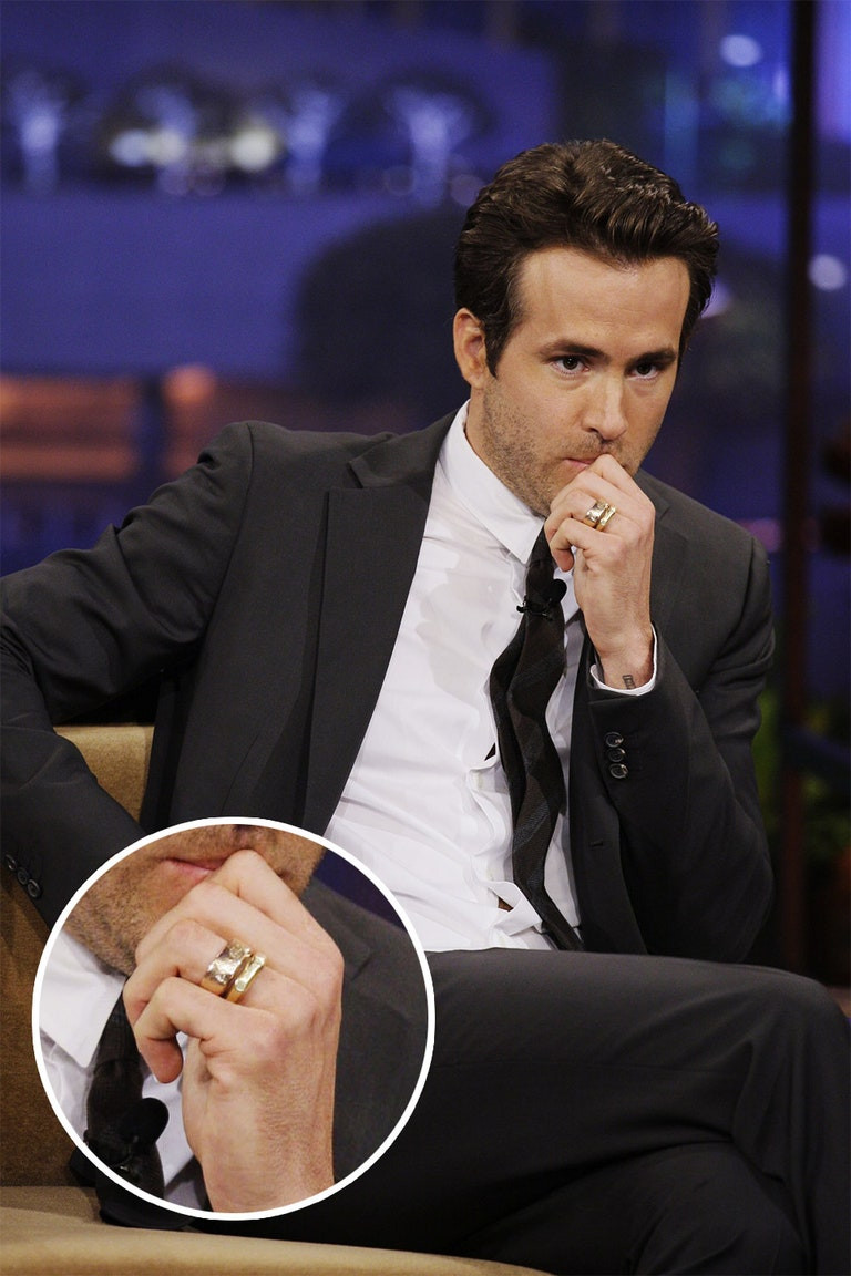 Famous Wedding Rings
 Ryan Reynolds Chris Hemsworth and More Male Stars Whose