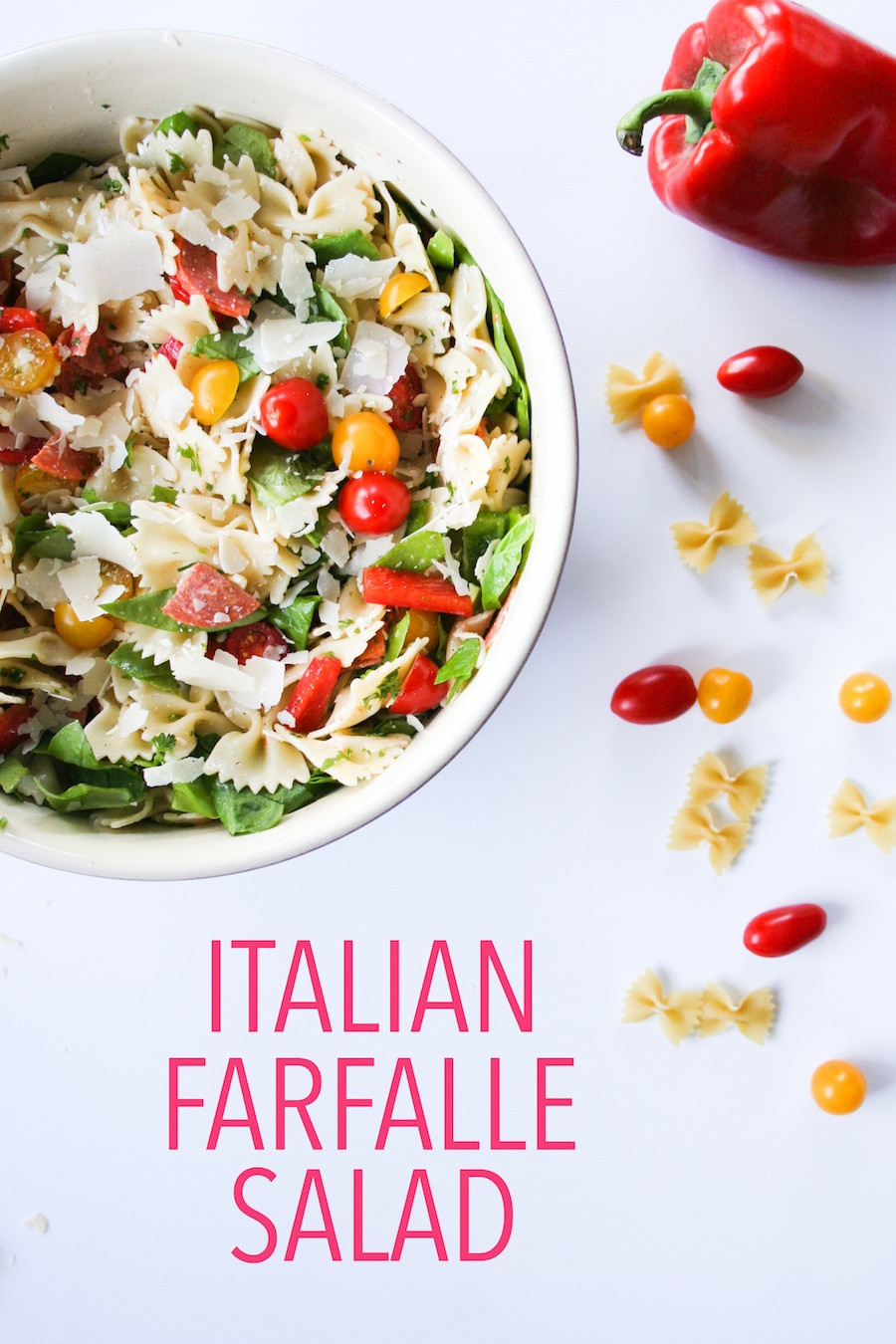 Farfalle Pasta Salad
 Simple Summer Farfalle Pasta Salad