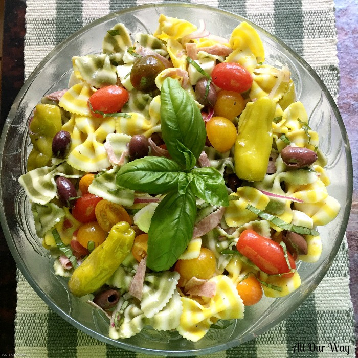 Farfalle Pasta Salad
 Lemon Basil Farfalle Salad An Italian Pasta Dish