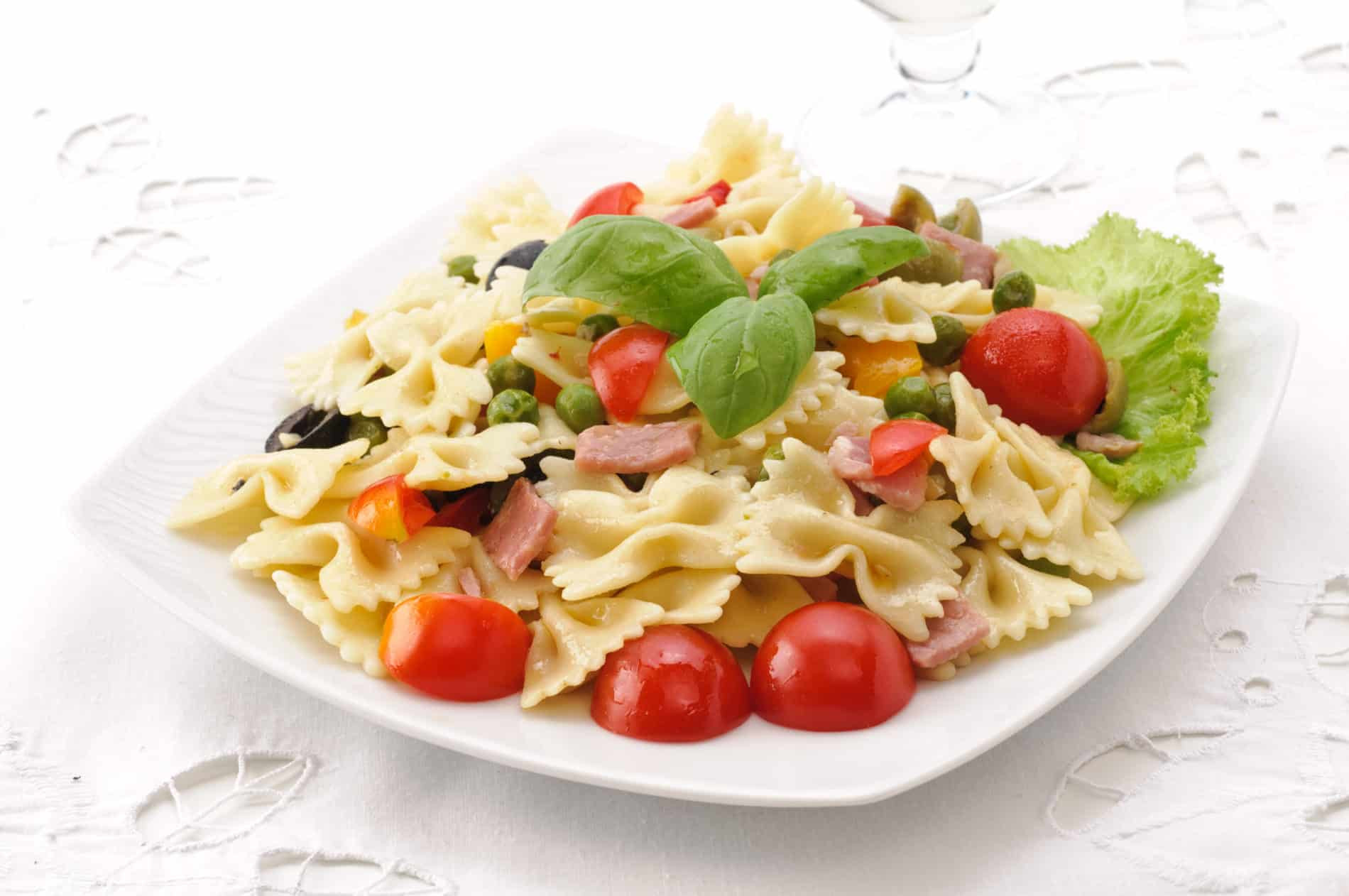 Farfalle Pasta Salad
 Farfalle Pasta Salad with Salami