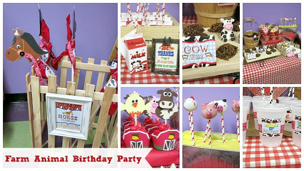 Farm Animal Birthday Party
 Farm Animal Birthday Party Ideas Moms & Munchkins