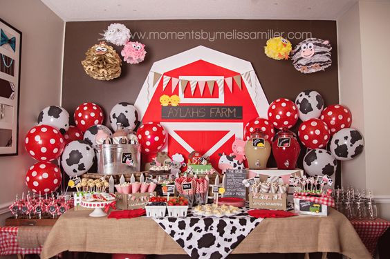 Farm Animal Birthday Party
 How to Host a Farm Themed First Birthday Party Kid Transit