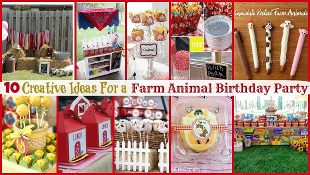 Farm Animals Birthday Party
 Farm Animal Birthday Party 10 Creative Ideas Moms