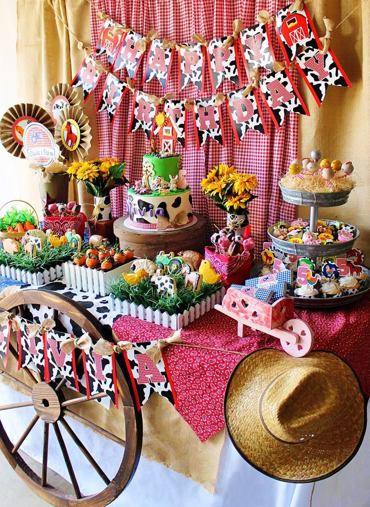 Farm Birthday Party Decorations
 510 best images about Farm Party Ideas on Pinterest