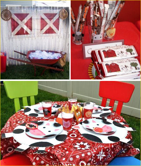 Farm Birthday Party Decorations
 REAL PARTIES A BirthDay at the Farm Hostess with the