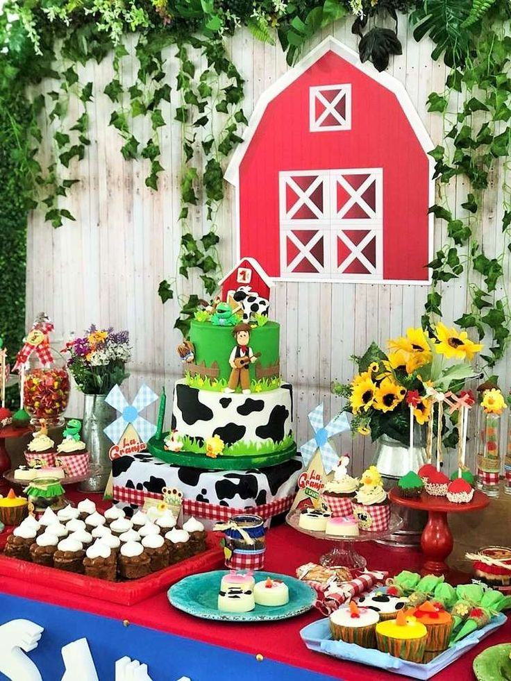 Farm Birthday Party Decorations
 Farm Birthday Party Ideas con imágenes