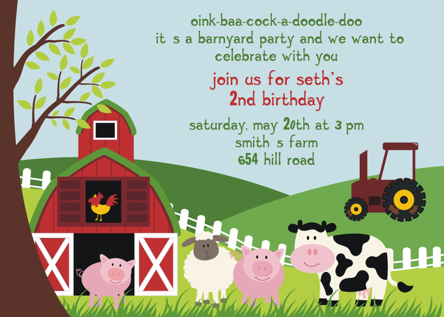 Farm Themed Birthday Invitations
 Free Birthday Party Invitation Templates