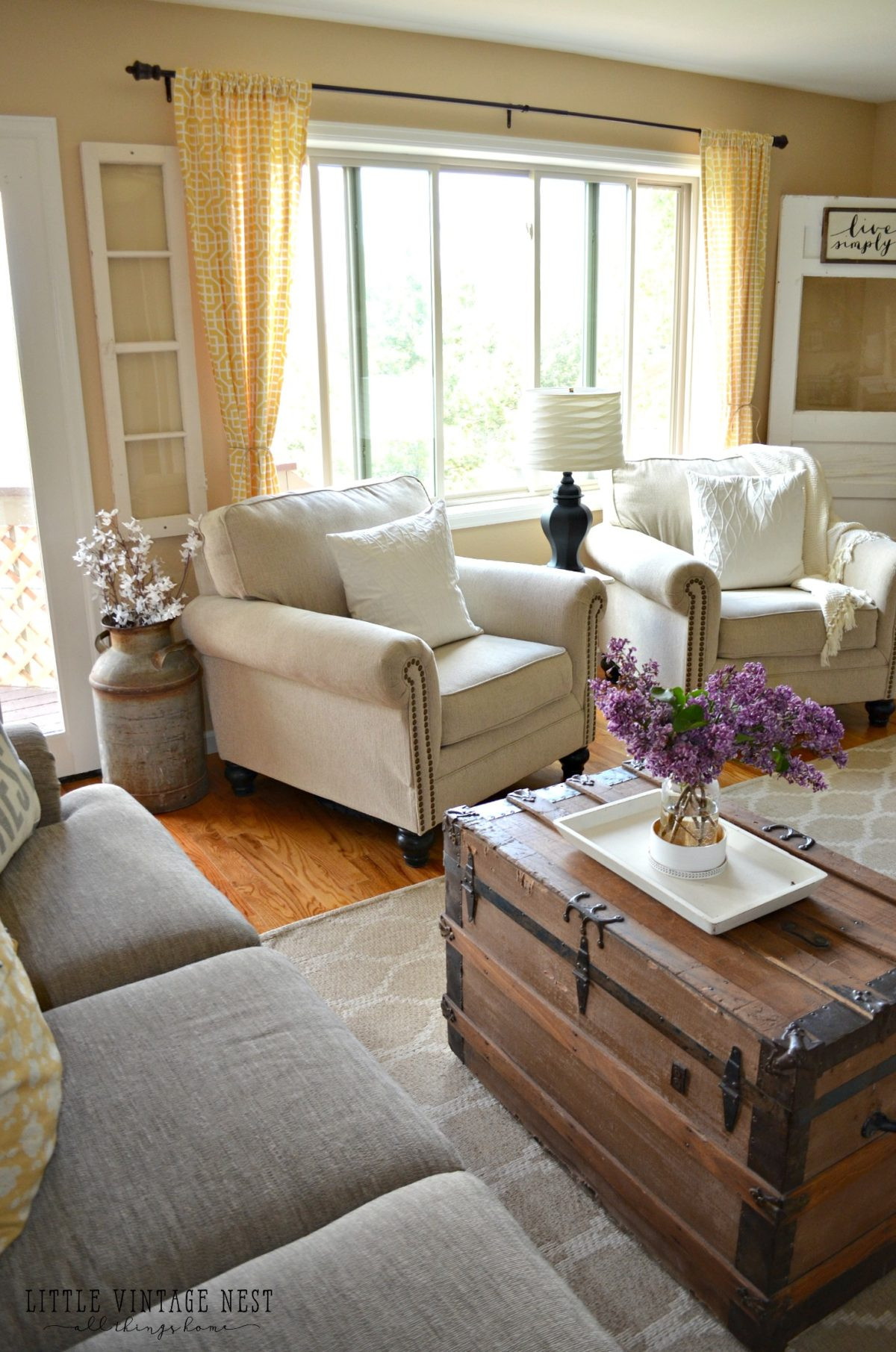 Farmhouse Living Room Decor Ideas
 How I Transitioned to Farmhouse Style Little Vintage Nest