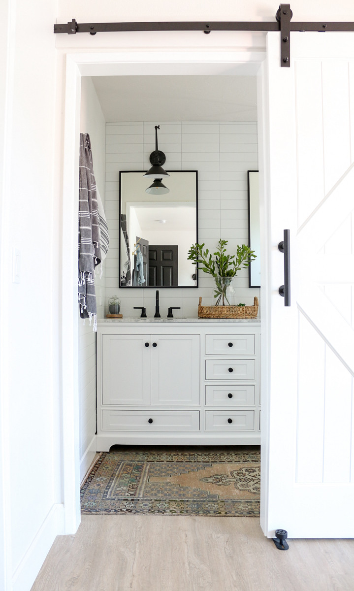 Farmhouse Master Bathroom
 Modern Farmhouse Master Bathroom Renovation with Delta