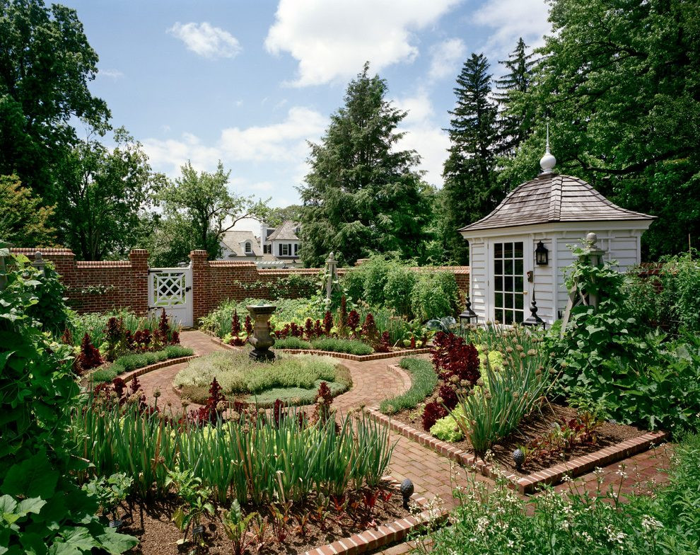 Farmhouse Outdoor Landscape
 Eleven Gables Planning a Potager Garden