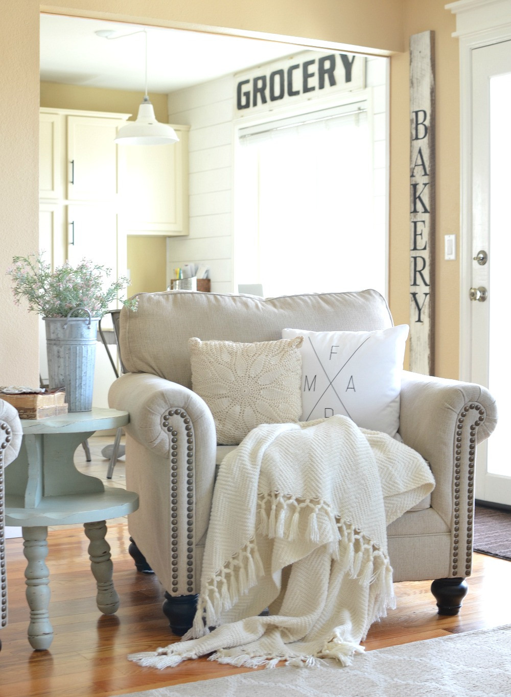 Farmhouse Style Living Room Furniture
 Refreshed Modern Farmhouse Living Room Little Vintage Nest