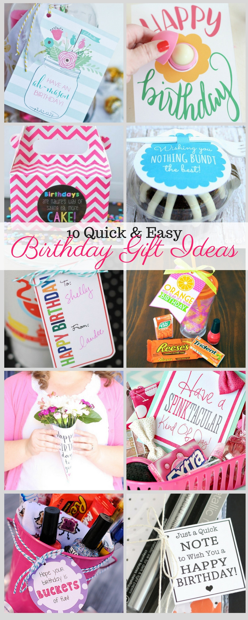 Fast Birthday Gift Ideas
 10 Quick and Easy Birthday Gift Ideas Liz on Call