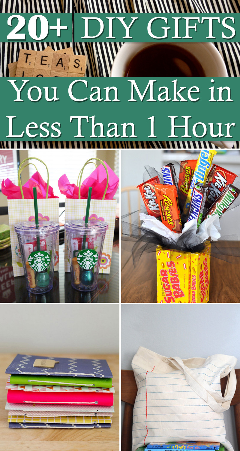 Fast Birthday Gift Ideas
 20 DIY Gifts You Can Make in Less Than 1 Hour