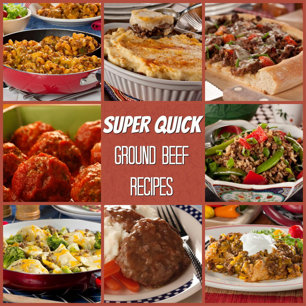 Fast Ground Beef Recipes
 Super Quick Ground Beef Recipes