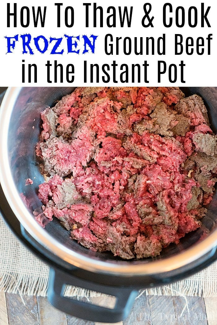 Fastest Way To Defrost Ground Beef
 Instant Pot Ground Beef Recipes · The Typical Mom