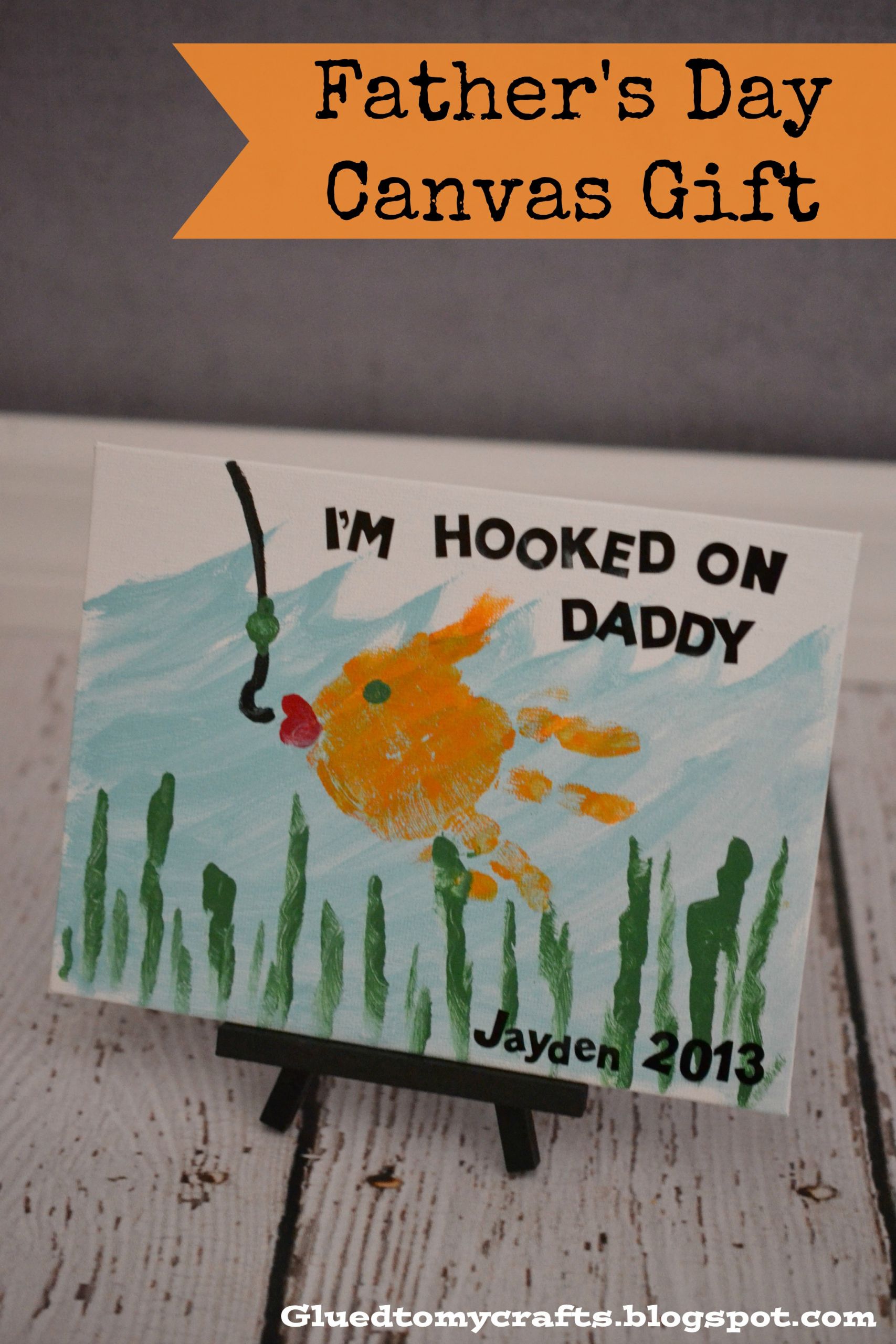 Father Day Gift Ideas From Kids
 Fathers Day Make a Canvas Gift Mom it Forward