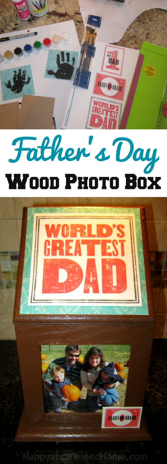 Father'S Day Gift Box Ideas
 Handmade Father s Day Gift Wood Box Craft Happy