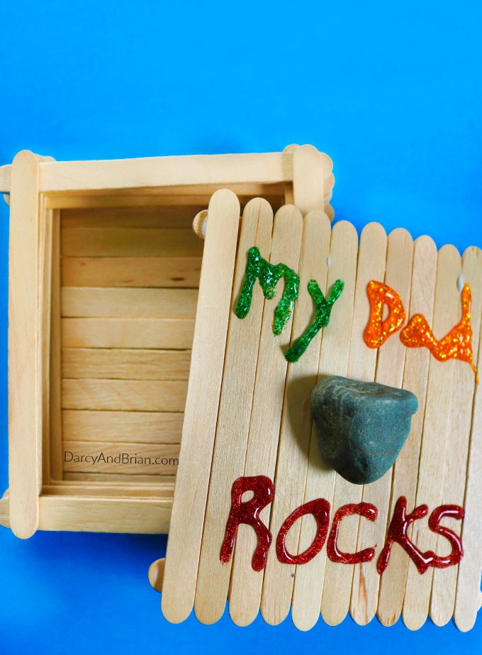 Father'S Day Gift Box Ideas
 My Dad Rocks Keepsake Box Father s Day Craft for Kids