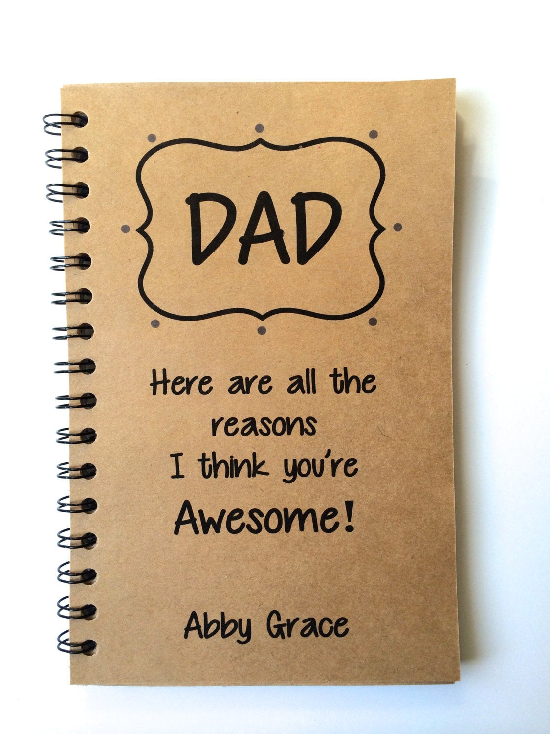 Fathers Day Gift From Daughter
 Fathers Day Gift Dad Gift From Daughter From Son Journal