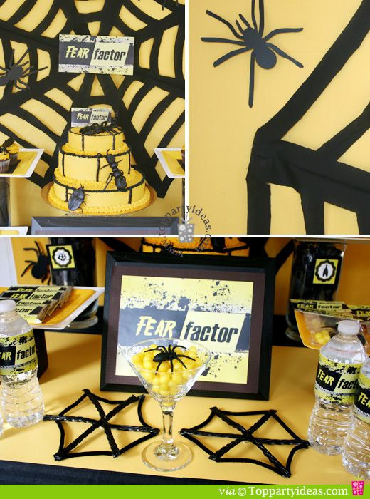 Fear Factor Birthday Party
 Fear Factor Party Ideas and Printables Free Printables