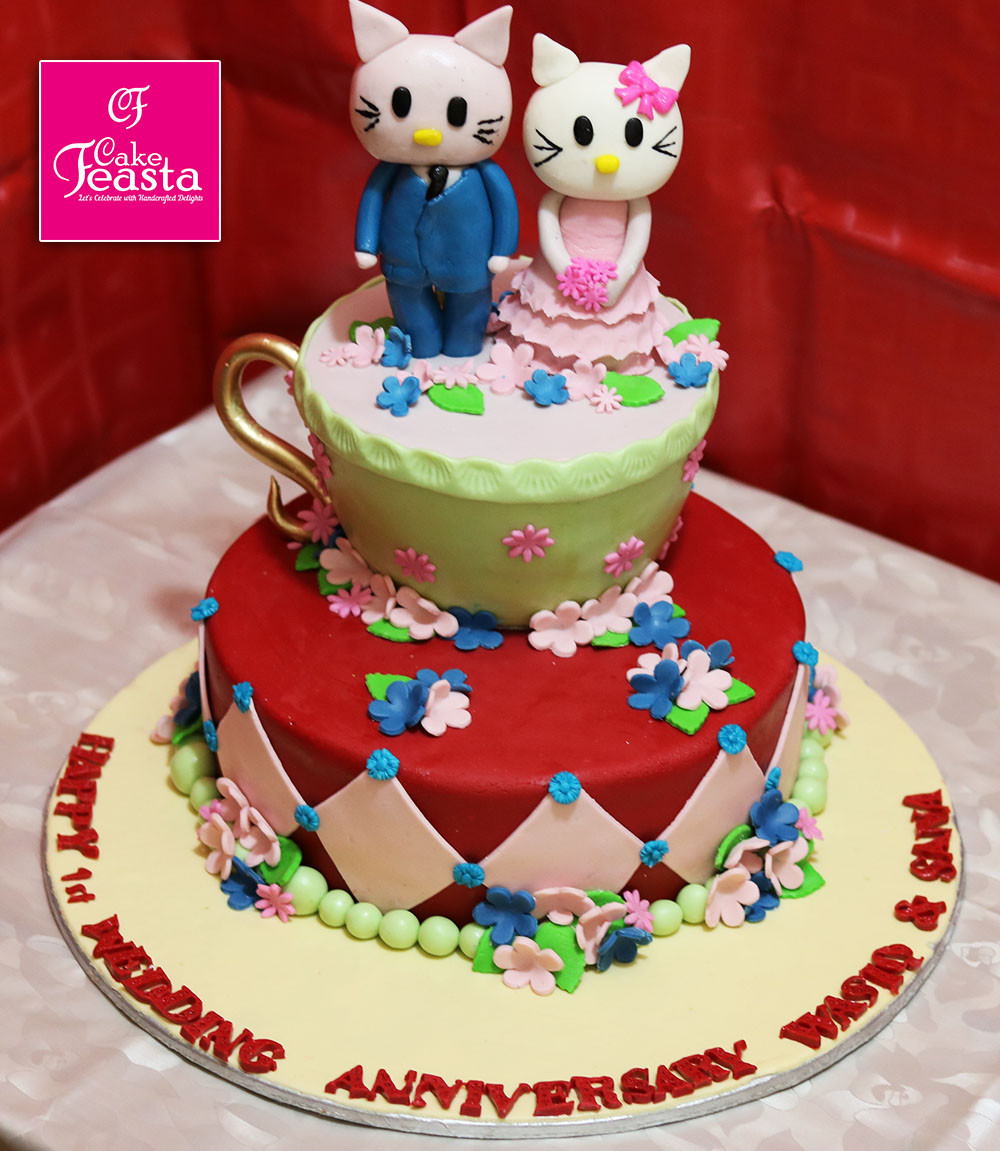 Female Birthday Cakes
 Male Female Katty Birthday Cake Customized Cakes in Lahore