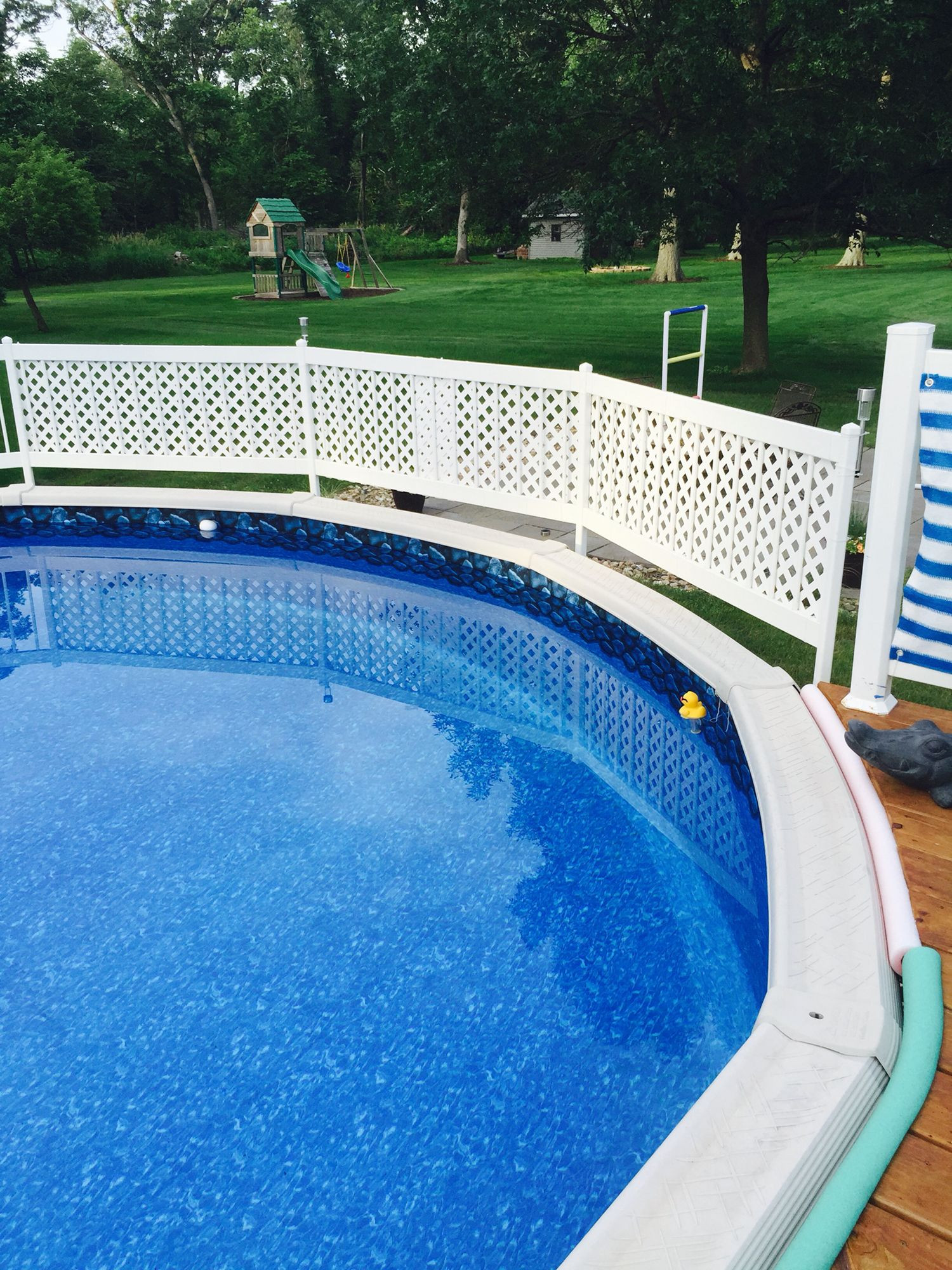 Fence Around Above Ground Pool
 75 Ground Pool Privacy Ideas