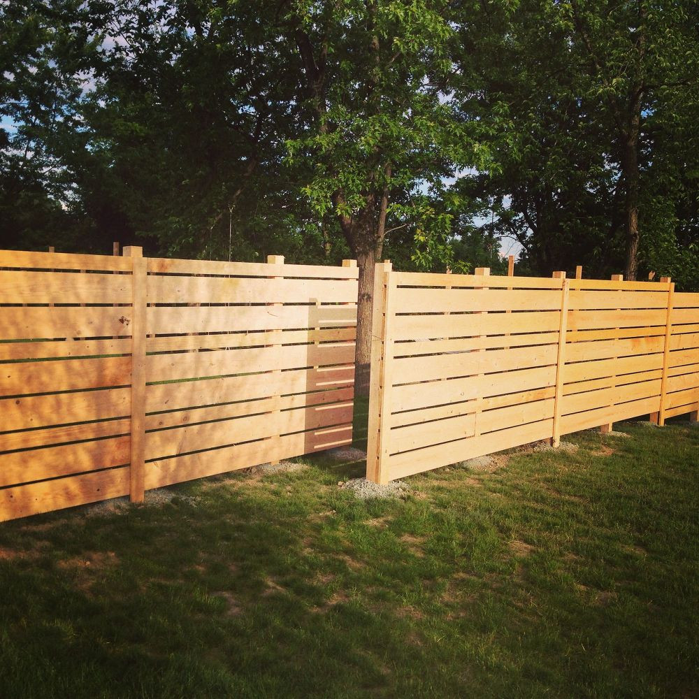 Fence Pictures For Backyard
 DIY Wooden Backyard Fence