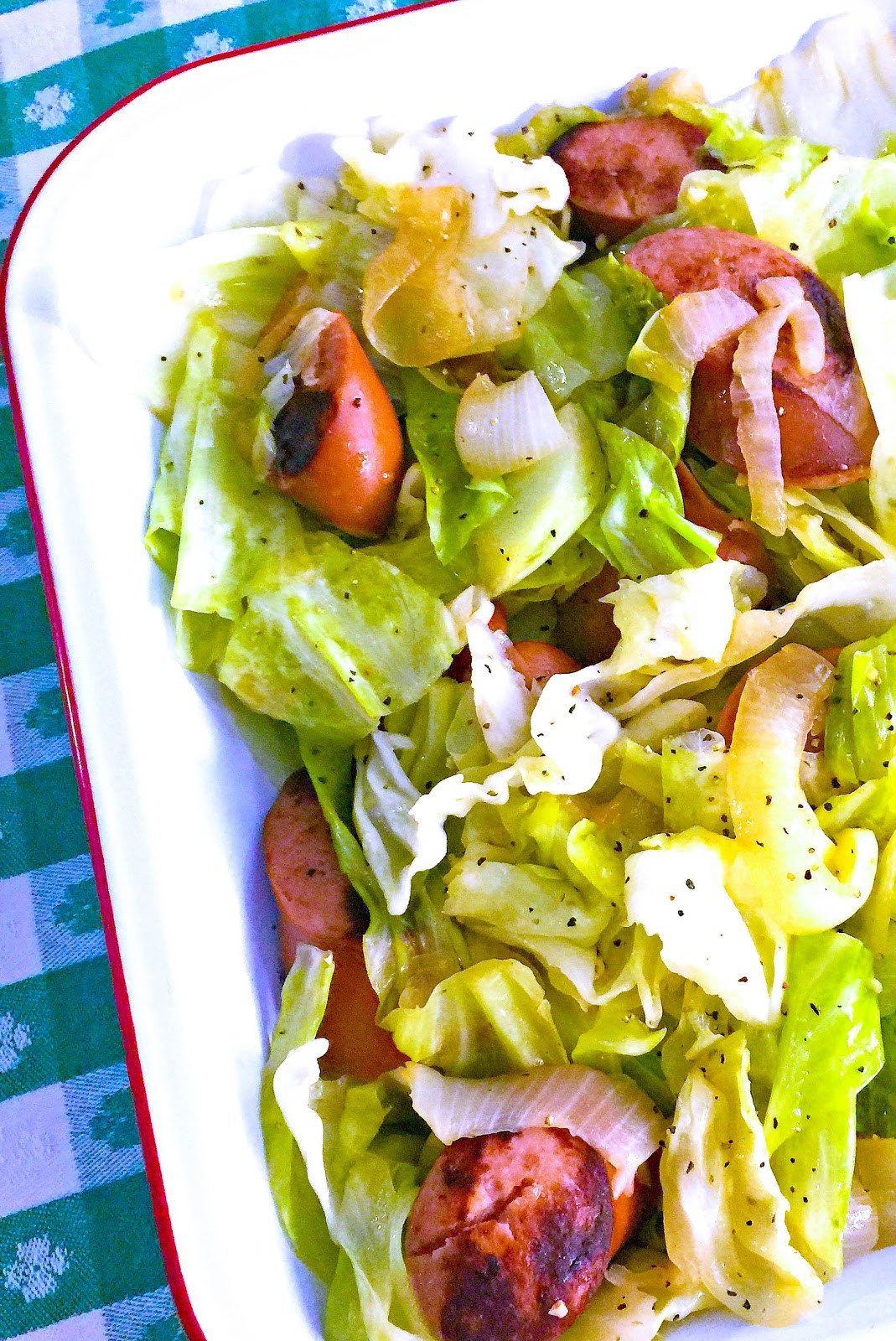 Fiber In Cabbage
 Cooking with K Southern Fried Cabbage with Kielbasa LTYB