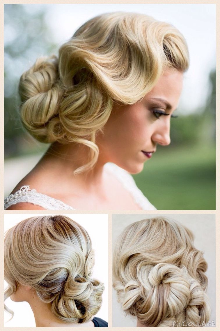 Finger Waves Updo Hairstyles
 Finger wave with chignon ★ Chignons