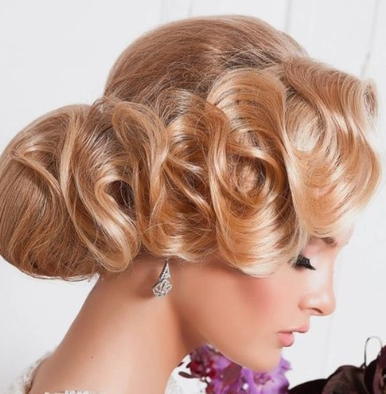Finger Waves Updo Hairstyles
 15 Chic Wedding Hair Updos for Elegant Brides