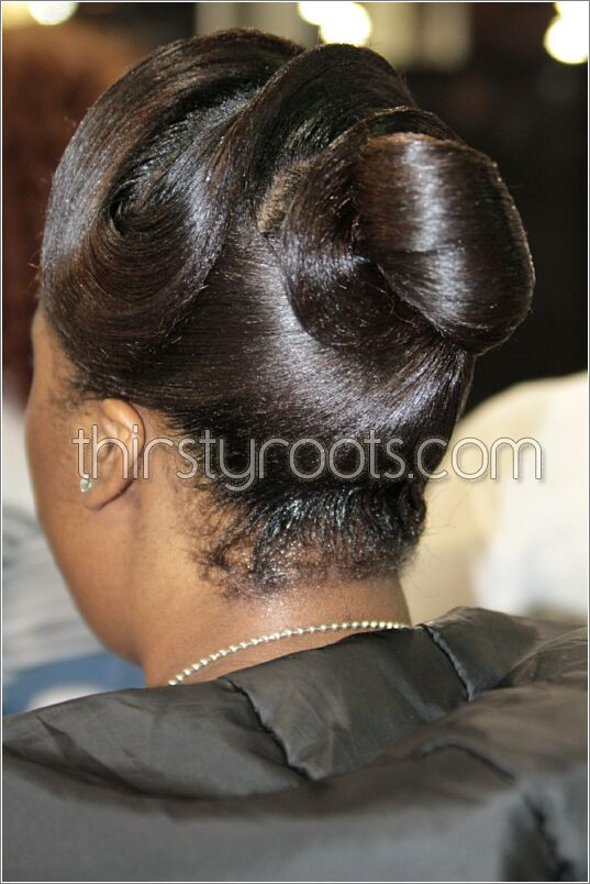 Finger Waves Updo Hairstyles
 relaxed hairstyles updo with finger waves thirstyroots
