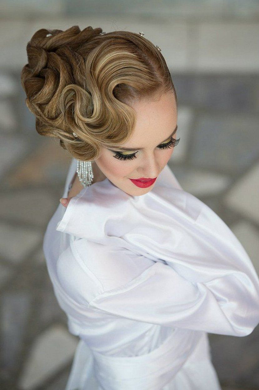 Finger Waves Updo Hairstyles
 Beautiful finger wave hairstyles with updo for long hair
