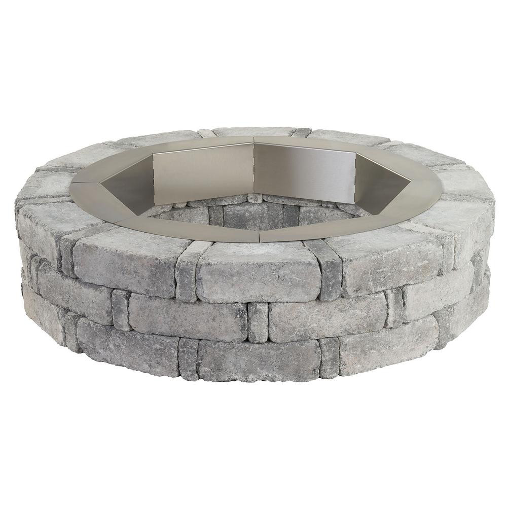 Fire Pit Kit Stone
 Pavestone 46 X 10 5 In Round Concrete Fire Pit Kit