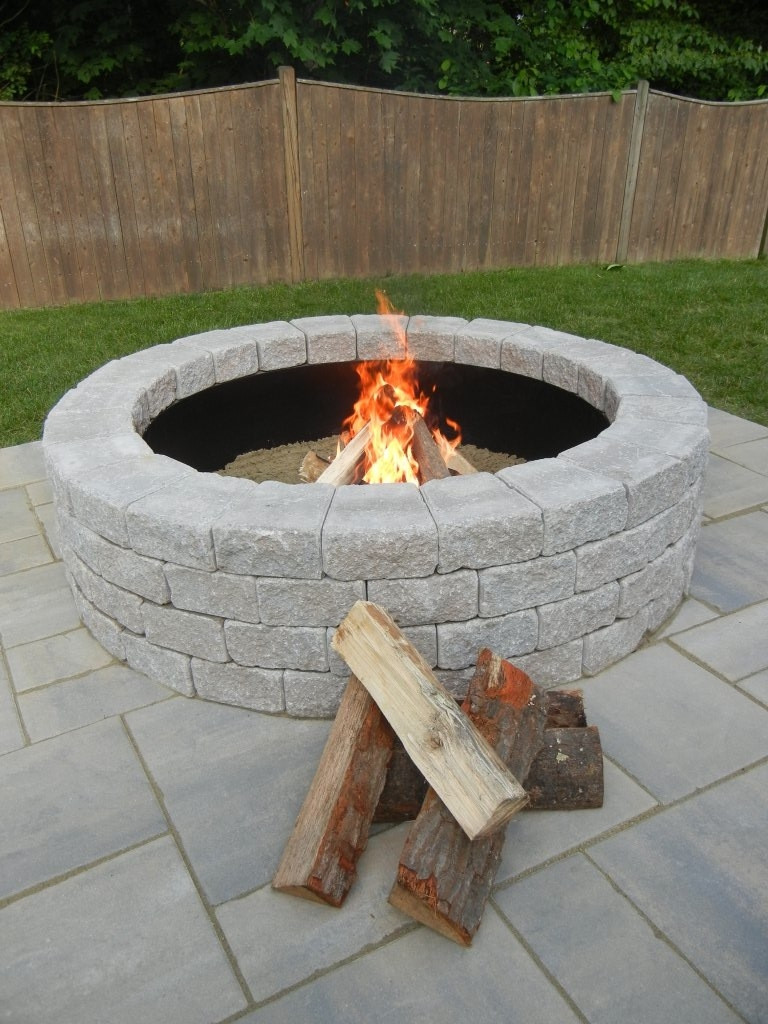 Fire Pit Kit Stone
 Exterior Stone Fire Pit Kit for Your Backyard Assembly