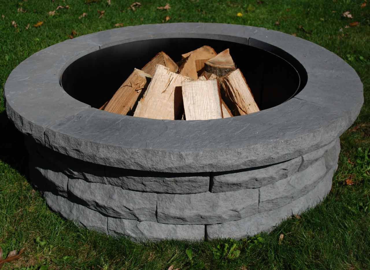 Fire Pit Kit Stone
 The Story Countryside 48 in Gray Fire Pit Kit Has Just