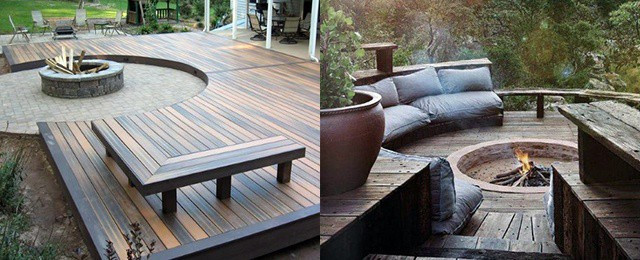 Fire Pit On Wood Deck
 Top 50 Best Deck Fire Pit Ideas Wood Safe Designs