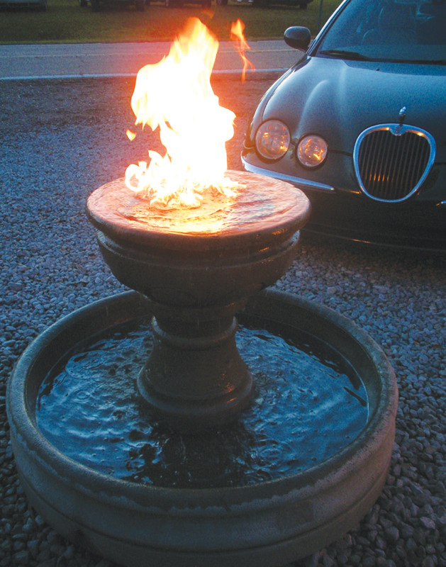 Fire Pit With Water Fountain
 Fire and Water Water Features It’s Possible POND